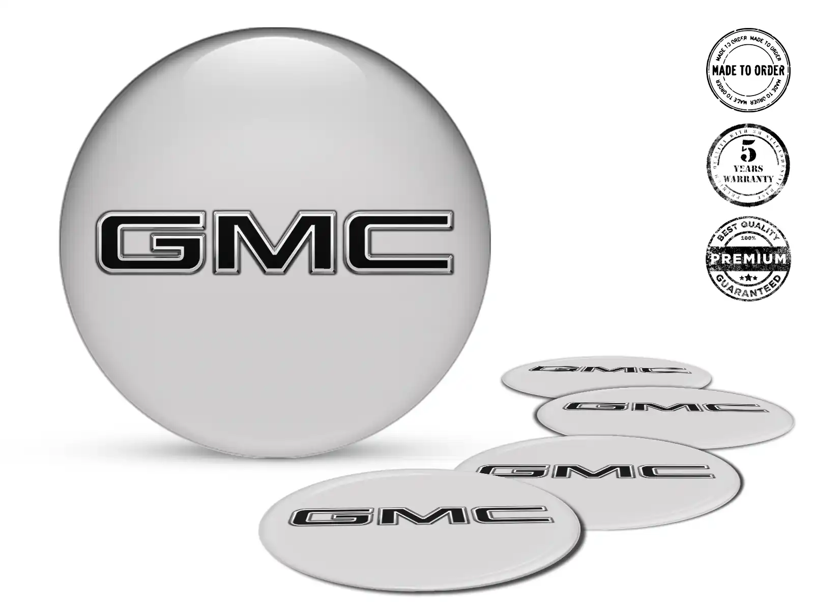 GMC Radplaketten Ausgabe Harzgewölbte Labels